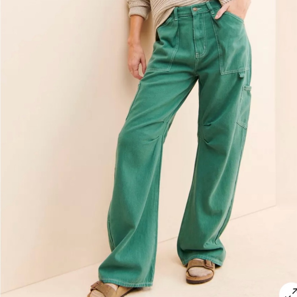 Lioness NWT Miami Vice Relaxed Cargo Jeans, Adorable Size XS